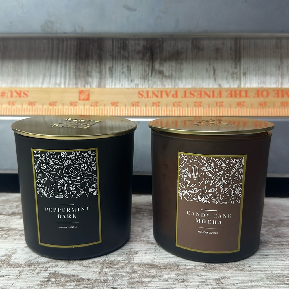 Place & Time Candles. Peppermint bark and Candy Cane Mocha
